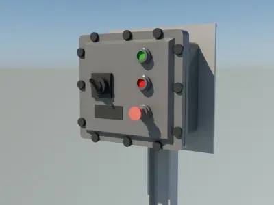 Console controller Low-poly 3D model