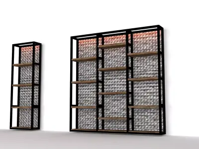rack metal back wire coating Free 3D model