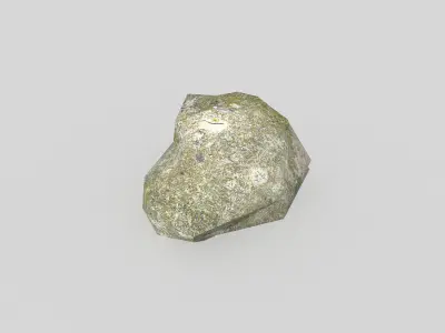 low poly rock Low-poly 3D model