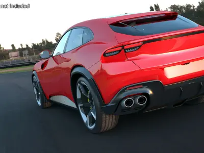 Ultimate Crossover Racing Car Red 3D model