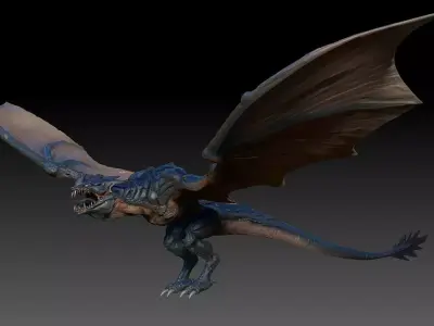 Fantasy Dragon Zbrush 3d model 3D model