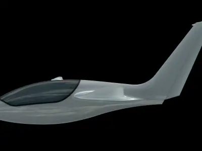 Genesis 2 flying wing sailplane 3D model