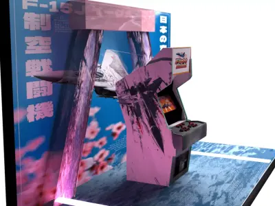 3D Arcade Game Flight Rush Edition 3D model
