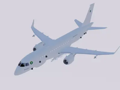 Embraer Sea Sultan 1000 Low-poly 3D model