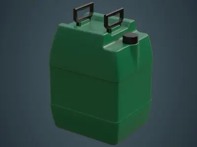 Fuel Can 8A Low-poly 3D model