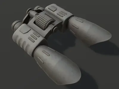 military binoculars - unity asset Low-poly 3D model