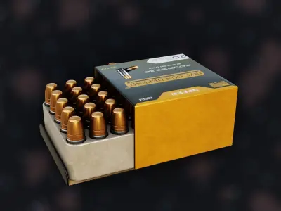 NZ Ammo 45 ACP KV-14R Low-poly 3D model