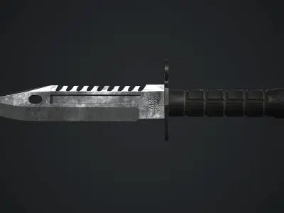 M9 Bayonet Knife PBR Game Ready Low-poly 3D model