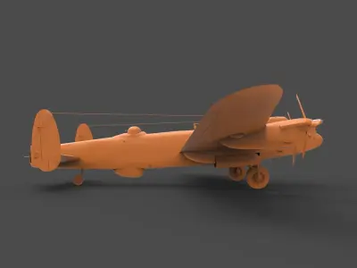 Avro Lancaster 3D print model