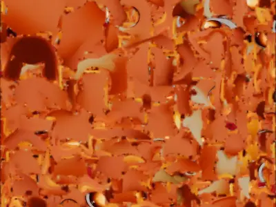 Magical Fire Fox Spirit 3D Model Low-poly 3D model