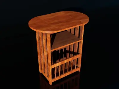Wooden Table Free 3D model order