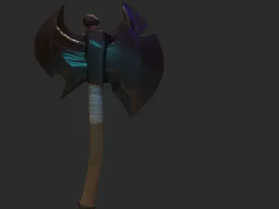 Game Ready Stylized Axe Free low-poly 3D model