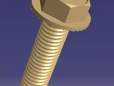 M10 Screw 3D model