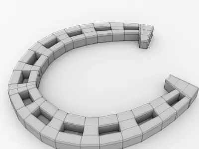 Horseshoe gold 3D model