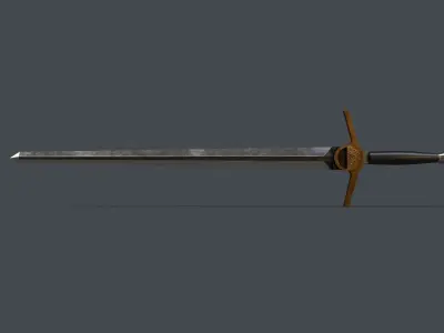 The Witcher Sword Low-poly 3D model