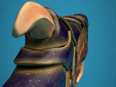 Valorant elderflame knife Low-poly 3D model