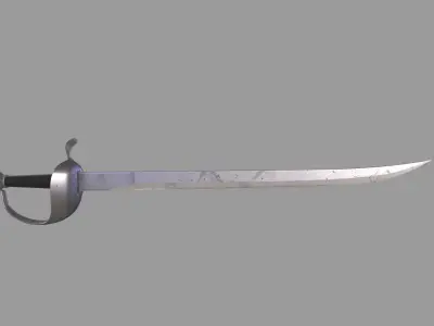 Pirates Saber Low-poly 3D model