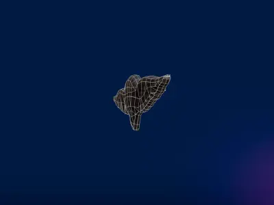 Paratrooper Rigger Wings Badge Low-poly 3D model