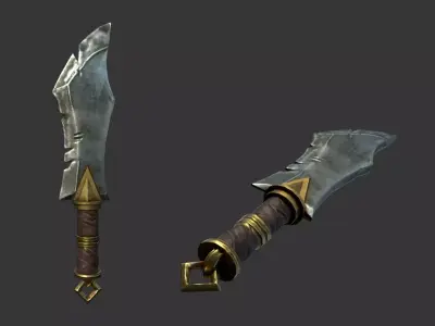 Knife Horde Assasin Low-poly 3D model
