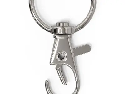 Small Hook Lanyard Clip Low-poly 3D model