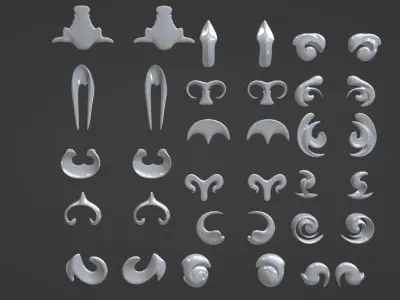 Architectures decoration 4 Free 3D model