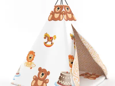 kids teepee 3D model