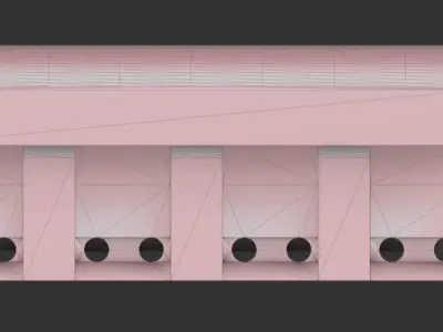 Testata motore diesel Free low-poly 3D model