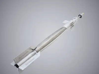 Military Missle Low-poly 3D model