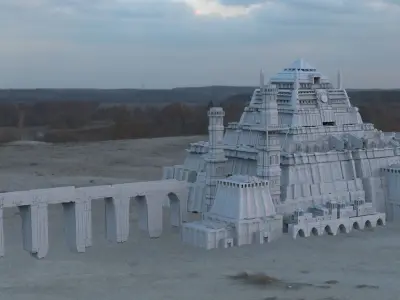 Mars Pyramid City 3D model