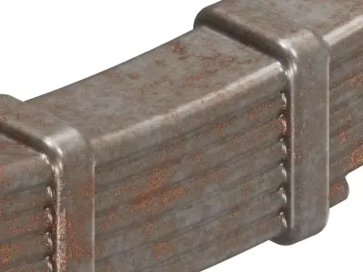 Rusty Truck Leaf Spring 3D model