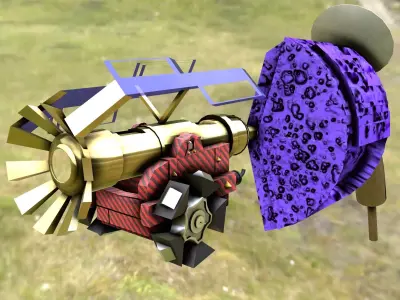 Sci-Fi Cannon 3D model