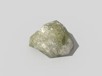low poly rock Low-poly 3D model