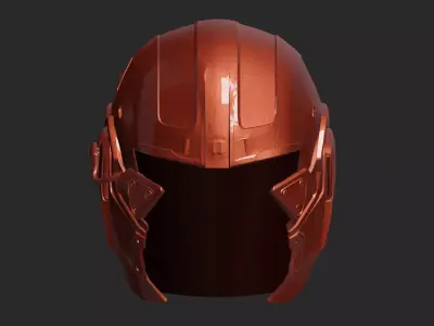 Futuristic Helmet  3D print model
