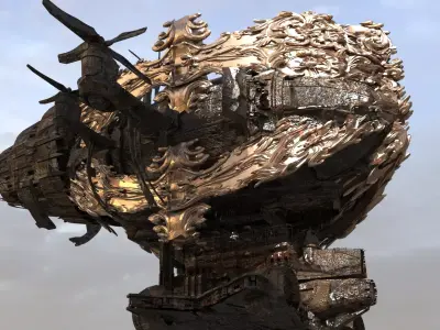 Sargon Kings airship 2 3D model