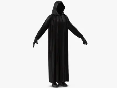 Hooded Costume 14 3D model