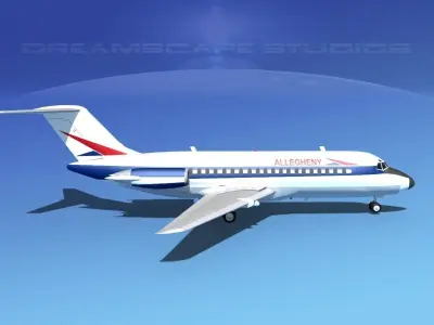 Douglas DC-9-15 Allegheny 1 3D model