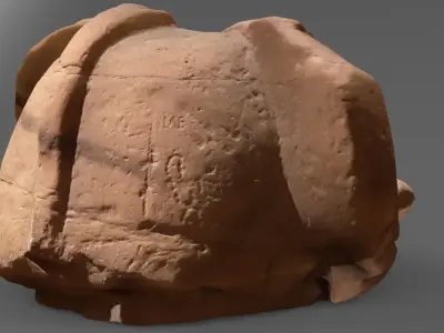 Egyptian goat head 3D model