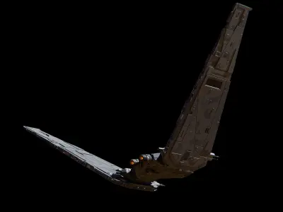 star wars command shuttle 3D model