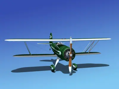 Waco YMF-5 V03 3D model