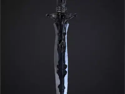 Dark Fantasy Dagger 3D model
