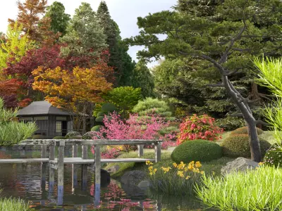 Bundle 24 - Japanese Garden 3D model