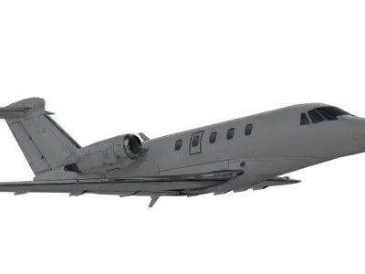 Cessna 650 Citation Low-poly 3D model