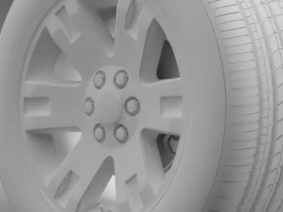 GMC Yukon XL wheel 3D model