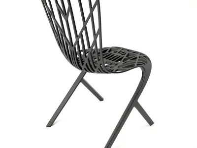 Knoll Aluminum Side Chair Free 3D model