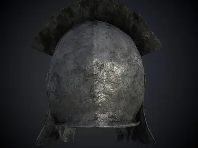 Orcs  helmet  Low-poly 3D model