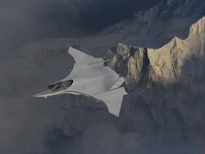 MSF-33 stealth multirole fighter jet 3d model Low-poly 3D model