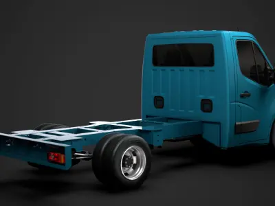 Vauxhall Movano SingleCab DW E20 Chassis 2014 3D model