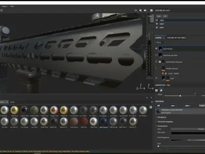 SIG MCX Carbine Low-poly 3D model