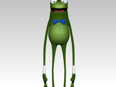 Frog Cartoon 3D model