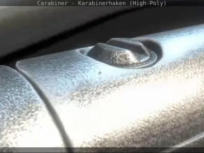 Carabiner - Karabinerhaken - High-Poly 3D model